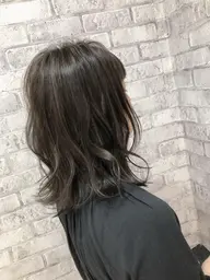 【ブリーチなし】カット & 透明感カラー & クイックトリートメント ¥12000