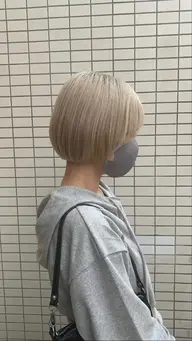 似合わせカット+透け感up!フルメイクカラー