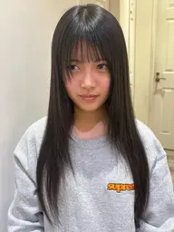 酸性縮毛矯正⋆*「sins 前髪ストレート＋前髪カット」