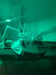 音と光により水にアプローチするディメンションプロ(高次生体変換装置)+血流にアプローチする施術あり10分