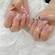 《リピーター様のみ🫶》お店おまかせジェルネイルアート🎀パラジェルベースのご選択無料🫧