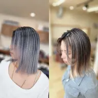 外国人風バレイヤージュカラー！