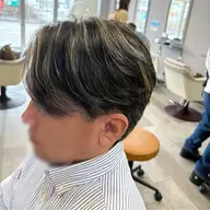 メンズカット+ハイライト