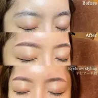 アイブロウ(ワックス＋間引き) メイク仕上げ ⸜❤︎⸝