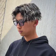 【メンズ限定】メンズカット＋ハイライト＋パーマ＋ケアトリートメント