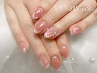 『本場ワンホンネイル人気No.1★』チークマグネットフレンチ✨7780→7480