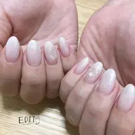 マグネット・オーロラパウダー・フラッシュネイル(オフ・パラジェル込)