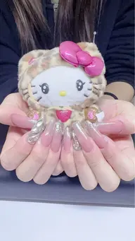 【Jrネイリスト】チップ長さ出し 10本フルアート (オフ込み)※現金払いのみ￥5700