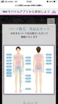 メンズ　Lパーツ脱毛