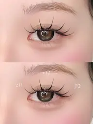 【フラットラッシュ100本】大人気L.LC.LDカールあり🍒オフコーティング込み💍LEDマツエク➕¥1100🍒