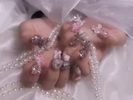 10本ロングネイル・アート&パーツやり放題✨【オフなし】