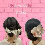 ヘアセット（和髪・コーンロウ不可❌）