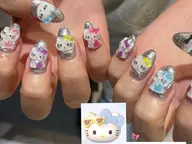 ⭐️【オフ込み】シールパーツフルお持ち込みネイル(90分以内)