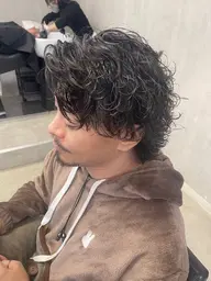 メンズカット+スパイラルパーマ