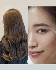【全員】コテ巻きヘアアレンジ 🥀+カレンアイブロウデザイン(眉カット・アイブロウメイク)
