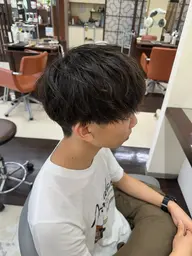 【メンズ限定/頭皮ケアコース】 メンズカット+炭酸もこ泡ヘッドスパ+眉毛カット+【メンズ顔パックプレゼント】⛳️