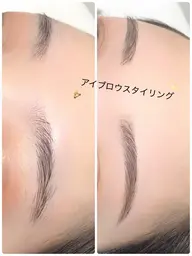 アイブロウスタイリング(ワックス脱毛、眉カット、メイクお仕上げ)👀✨