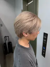 メンズカット+ブリーチ+カラー