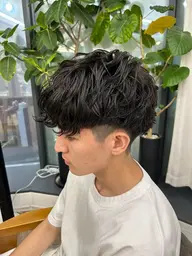 カット➕毛流れフェザーパーマ