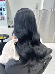 【暗髪透明感🖤】韓国風暗髪カラー+トリートメント