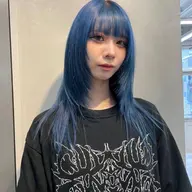 カット+透けダブルカラー（ブリーチ+ケアカラー)