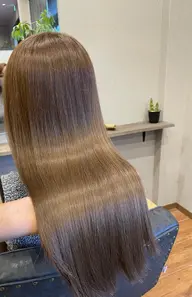 艶カラー＋髪質改善