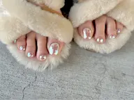 フットネイル♡マグネットorフラッシュor単色のワンカラー♡オフ込み　　8980円→4980円♪♪