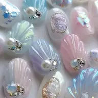 4本ぷっくりマーメイドネイル🫧 🫧 (６本ワンカラー)