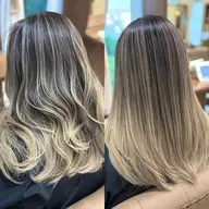 🍎外国人風バレイヤージュ🍎×カット💇×ハホニコトリートメント✨