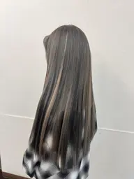 初　最高級品質エクステ ５８ｃｍ【５０本】＋グロスカラー＋デザインカット＋COTA（コタ）シャンプー