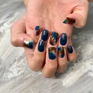 （オフなし）マーブルとワンカラー（金箔、ラメ入）