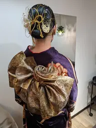 振り袖着付け+ヘアセット