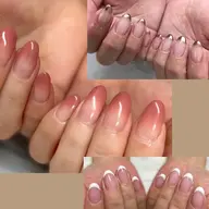 (他店オフ無料) カラーグラデーションorフレンチ〈ケア込み自爪に優しいフィルイン対応〉