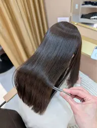 「うる艶」縮毛矯正+2step treatment ❤️¥6500