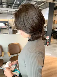 ✔️平日限定お得クーポン✔️透け感フルカラー＋保湿スチームトリートメント＋カット◎