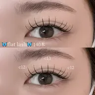 【マツエク】🦋フラットラッシュ140本（オフ込み）🦋➕美容コーティング付き💓束感仕上げ💓