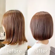 【60日以内特典】3メニュー¥12100🤤カット、カラー、ストレートパーマ、トリートメント、スパ