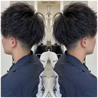 メンズ似合わせカット&ケアパーマ(ツイスパ可)😎眉カットサービス【5回目のご来店まで利用可】