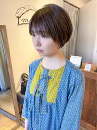 ショートカットモデル＋透明感カラー＋クイックトリートメント✨