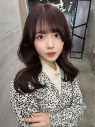 💎人気No.3💎艶カラー＋髪質改善premiumトリートメント