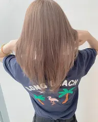 ［   透明感ケアカラー＋ブロー5500円   ］