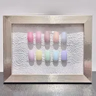 【ミルキーカラーor春ラメ限定】パラジェルベースのワンカラー＋ドライケア(オフなし)