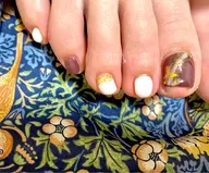 ［パラジェル使用］オフ無料　フット一本アート(フットバス付き)