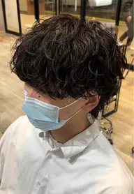 【minimo限定】【メンズ限定】カット+波巻きパーマ