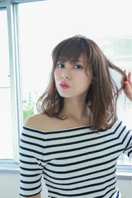 🔴🟢 韓国風レイヤー【時短スタイリング】似合わせカット+うるふわデジタルパーマ