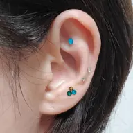 耳つぼジュエリー(スワロフスキー)　両耳６粒(3ヶ所)