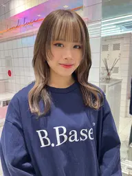 【さりげないチラ見せ💎💎/インナーカラー💖】カット+透明感カラー+スチーム付きトリートメント