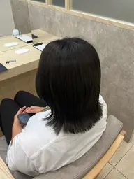 🌼グレイカラー🌼頭皮に優しいゼロテクカラーできます!頭皮につけないけどしっかり白髪は染まるカラーです𖤐 ̖́-