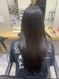 【条件有り】縮毛矯正後更に髪を綺麗に。TOKIO酸熱トリートメント +顔まわり,毛先 調節カット90分