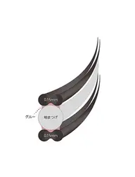 LED ダブルフラットラッシュ70束(140本)     コーティング付き(オフ有り)